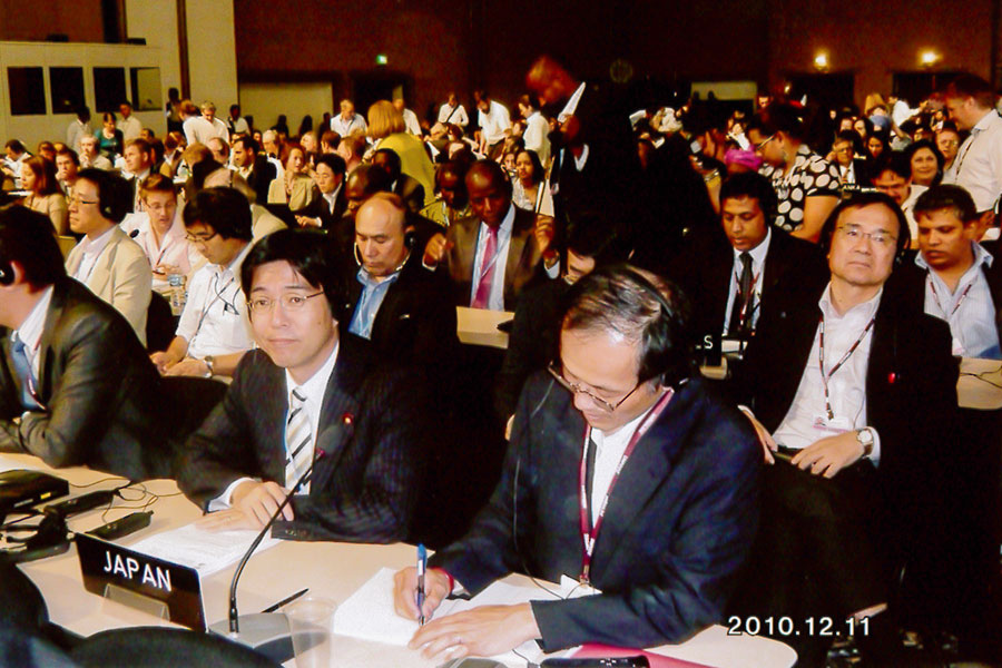 カンクンCOP16に日本代表団として参加